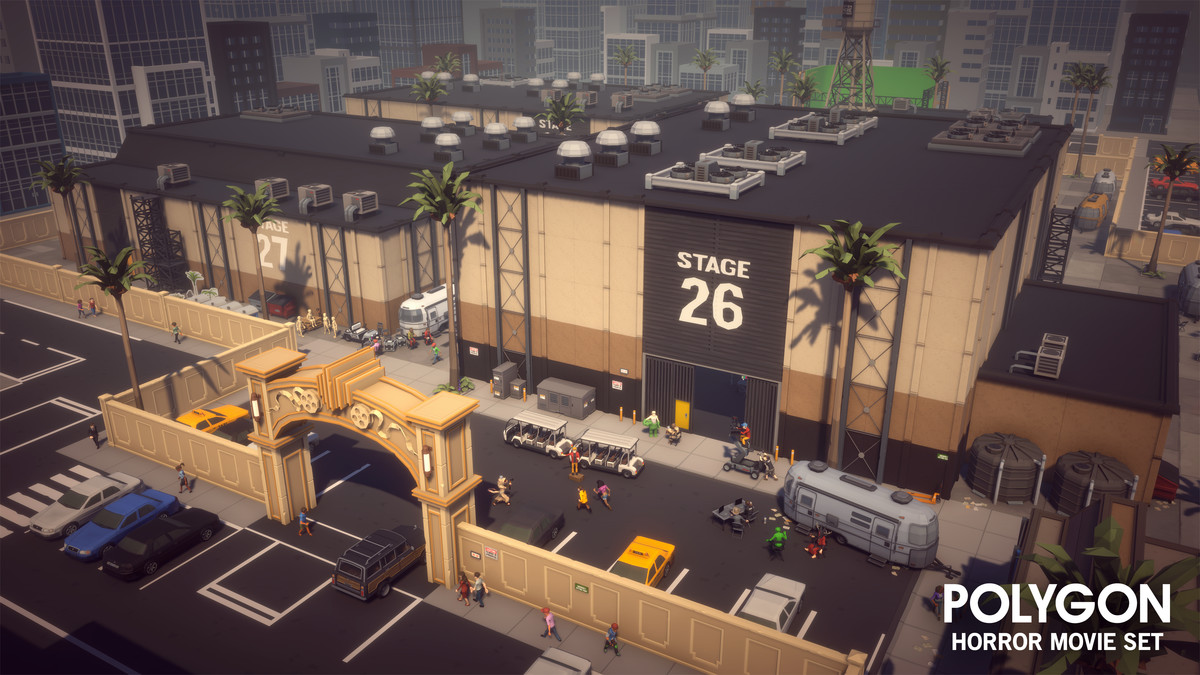POLYGON - Horror Movie Set - Low Poly 3D Art by Synty