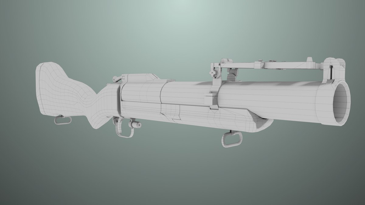 6 Grenade Launcher Black URP HDRP Textures