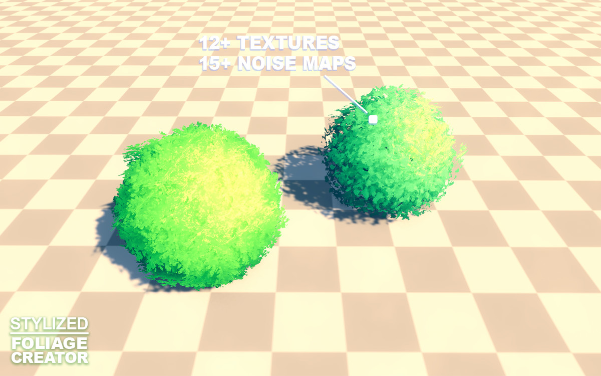 Stylized Foliage Bush & Clouds Creator