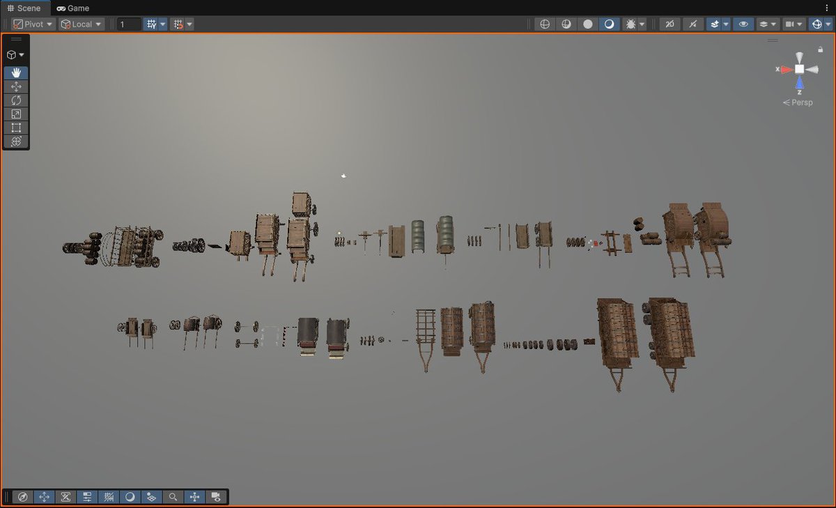 Medieval Wagons, Carts & Carriages Vol-1_ Historical Props