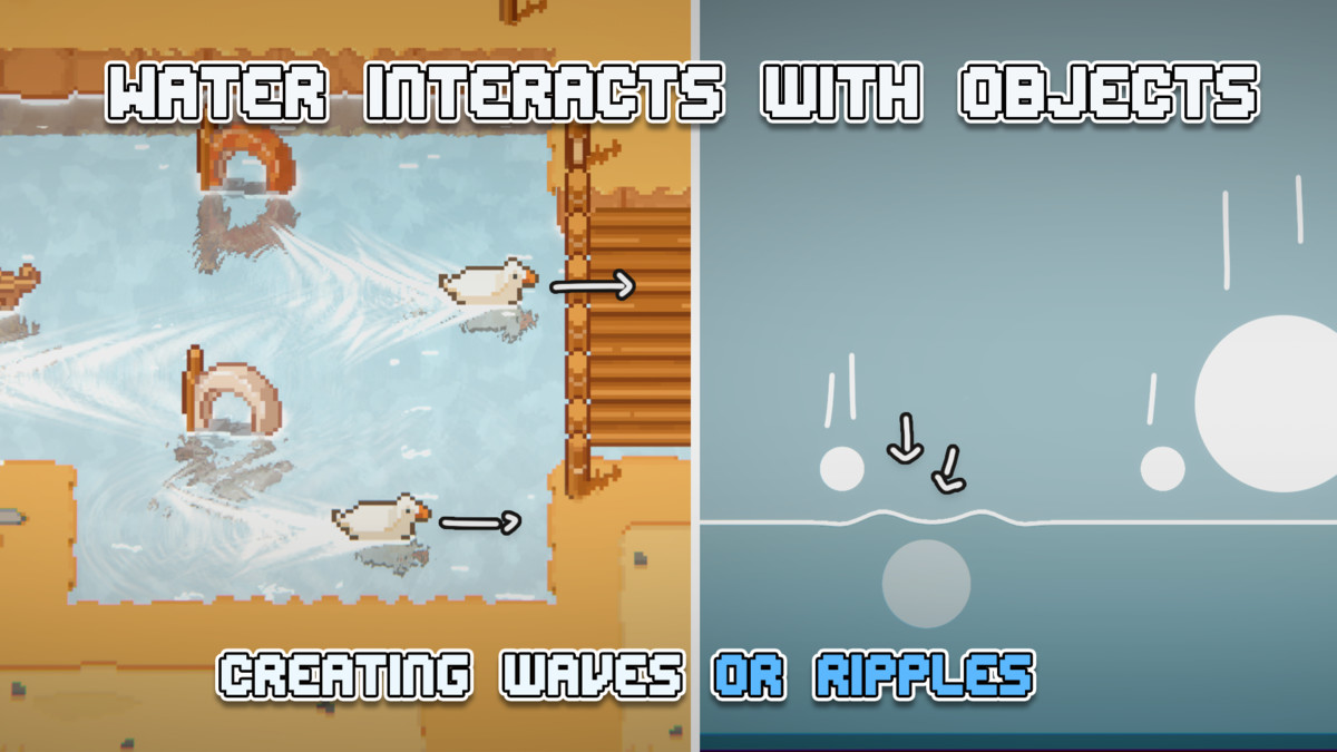 Modern 2D Water : 2/2.5D simulated URP water