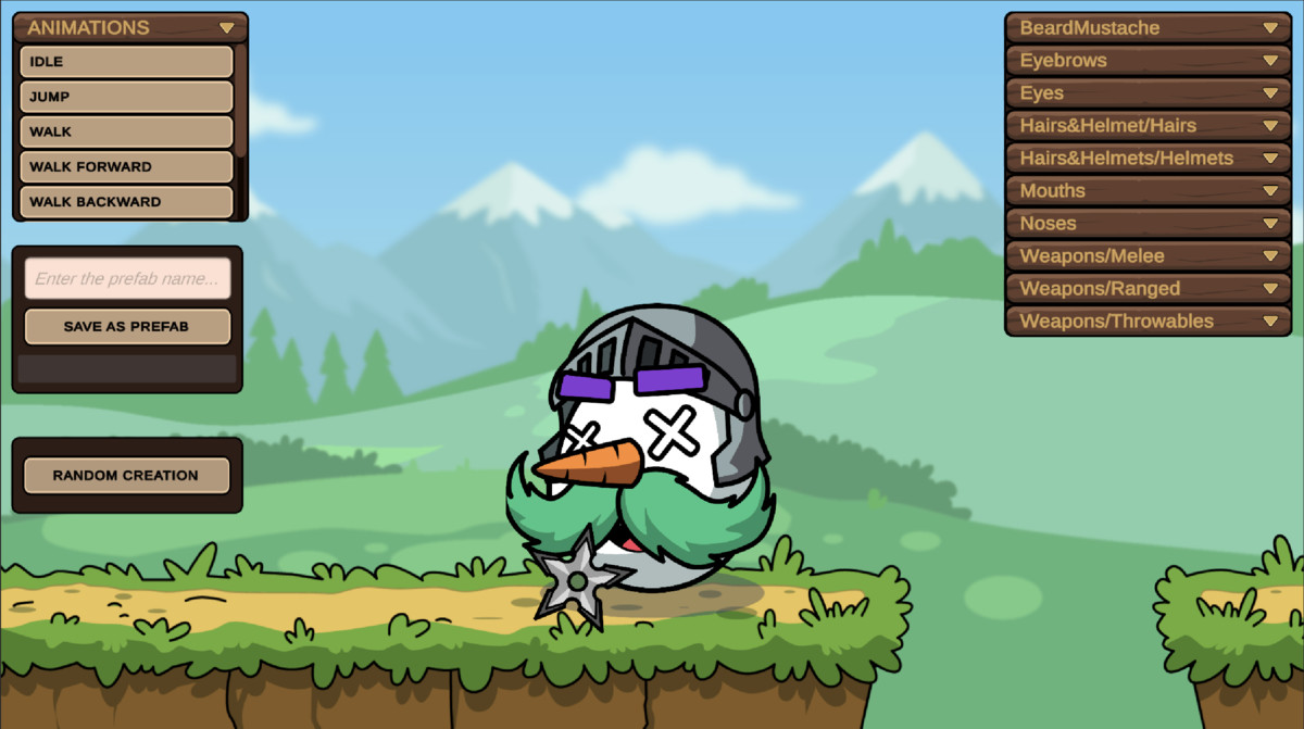 Egg Heads 2D — Modular Character Creator