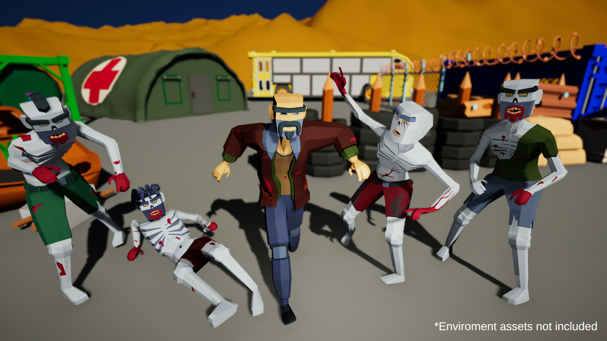 3D Characters Lowpolly Bundle 6