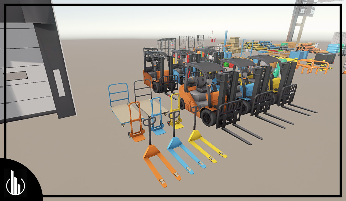 Warehouse Interior Low Poly Asset Pack