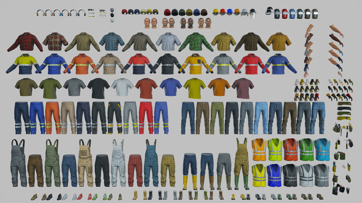 Workers Modular Character