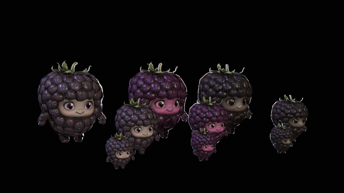 Chibi Fruit Blackberry