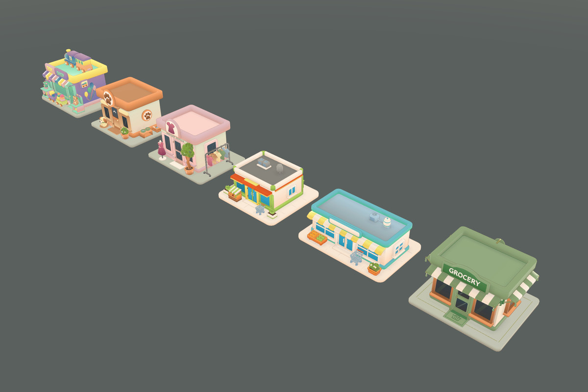Cozy City - Chibi Stylized Buildings