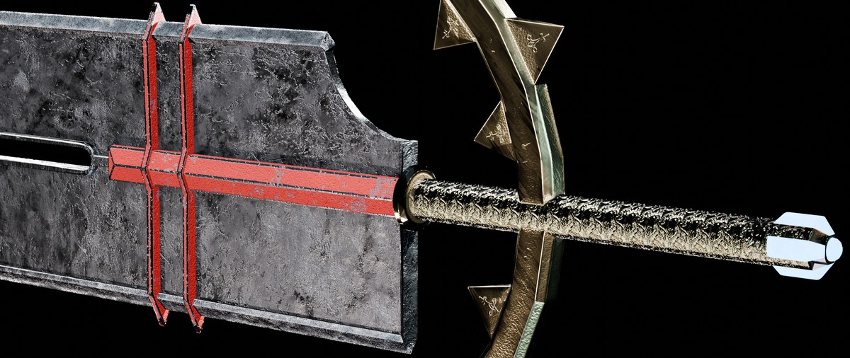 Dark Fantasy Giant Sword - 2 Texture Variants Pack