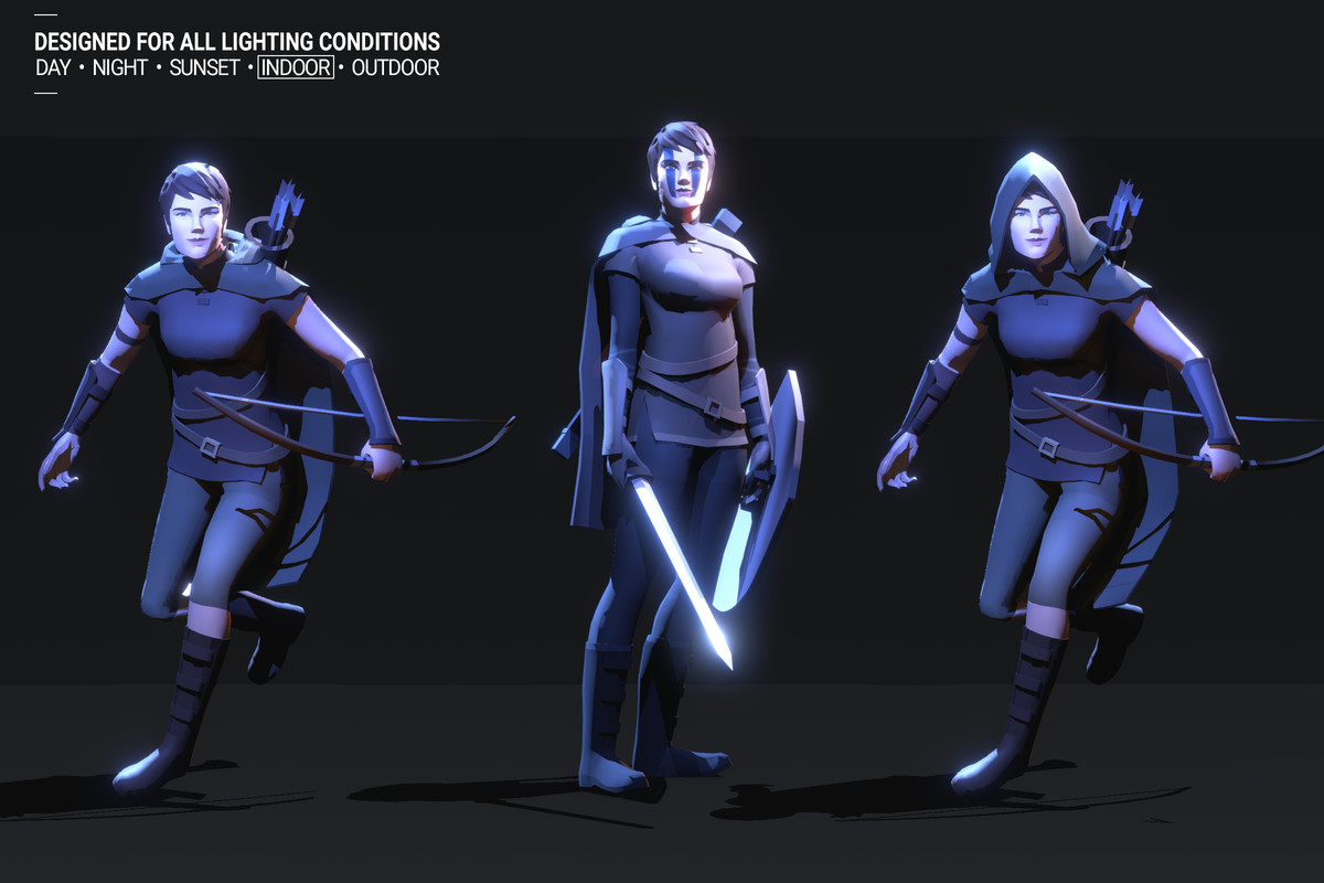 Polyquest Heroes: Warrior I Huntress