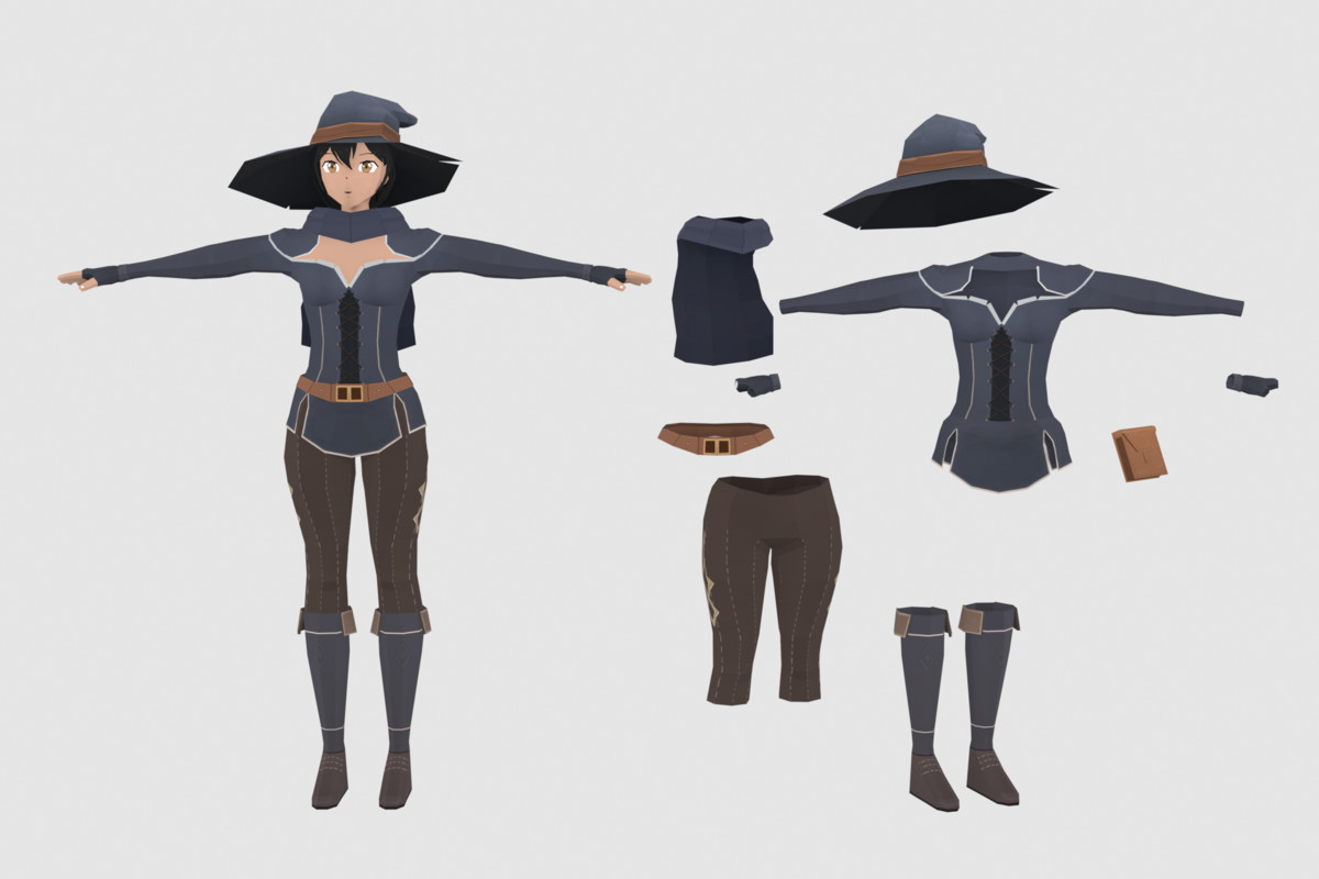 Stylized Mage Pack – Animated Characters (Male & Female)