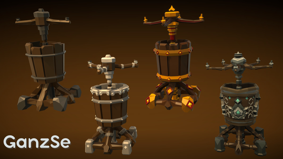 GanzSe Farming - Fantasy Low Poly Props