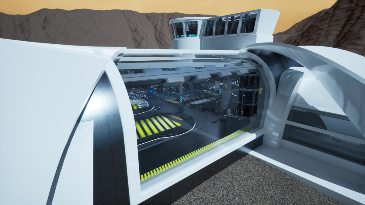 Futuristic Environment Kit Vol.4 – Sci-Fi Spaceport Hub