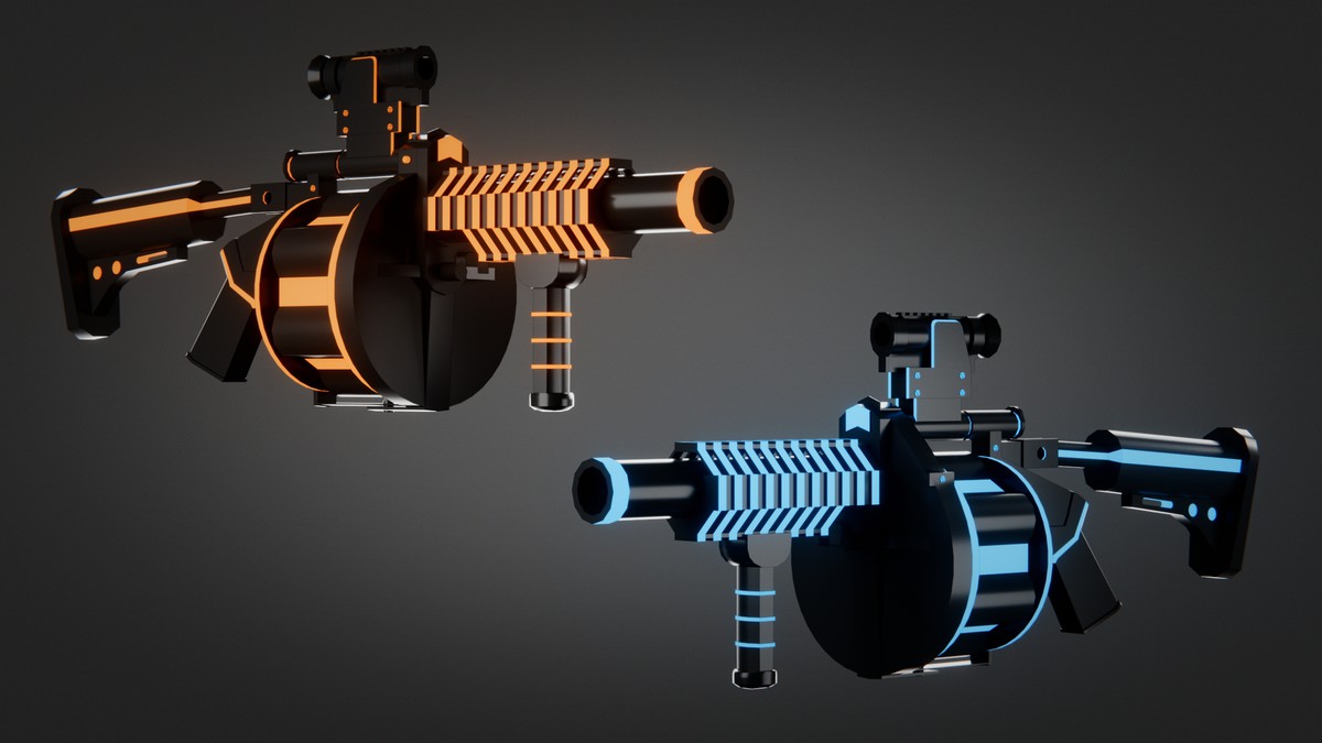 Weapon Sci-fi Glow Skins Pack — 345 Variations