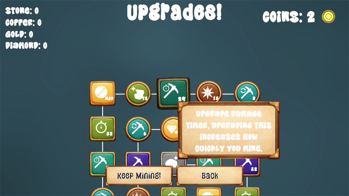 Incremental Node Mining 2D Template Full Game Example