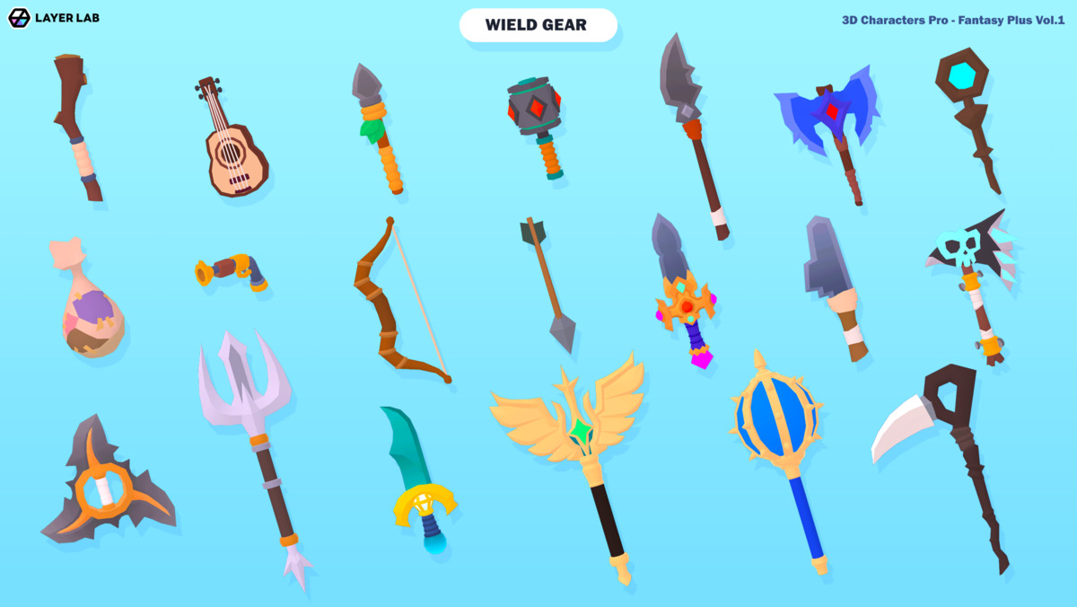 3D Characters Pro - Fantasy Plus Vol. 1