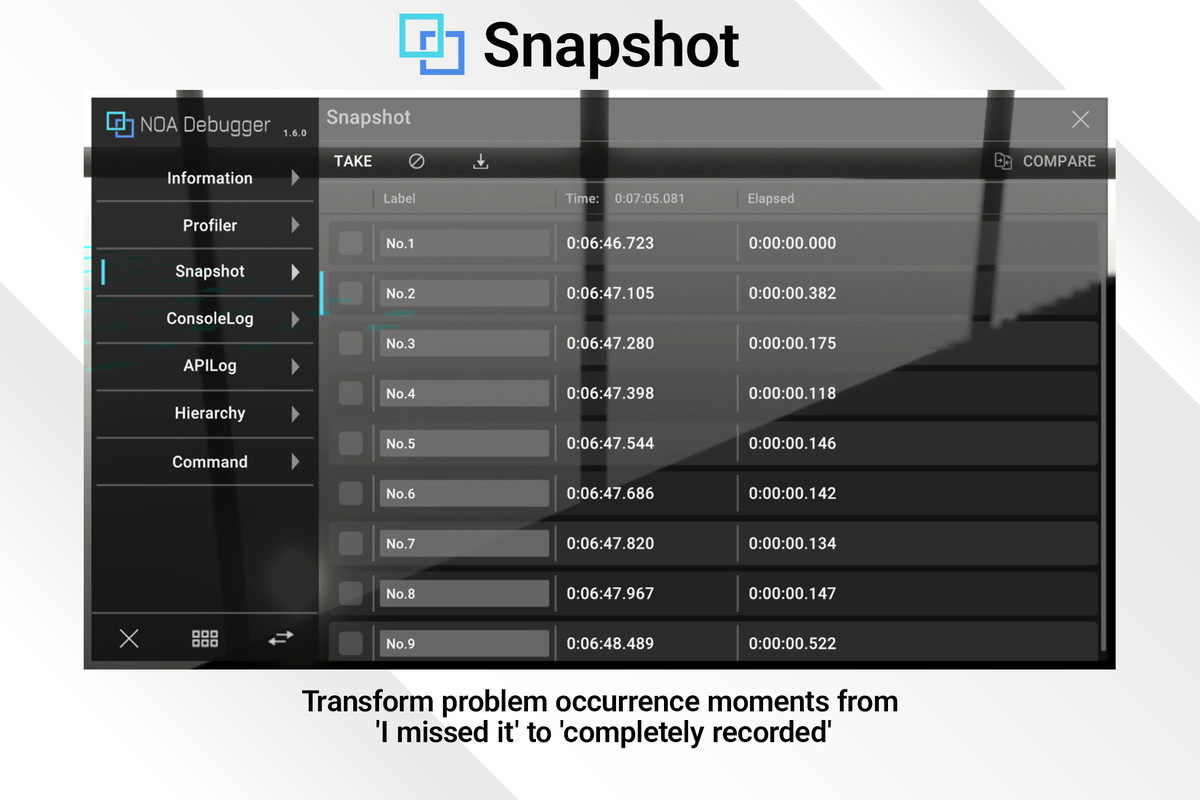 NOA Debugger for Unity