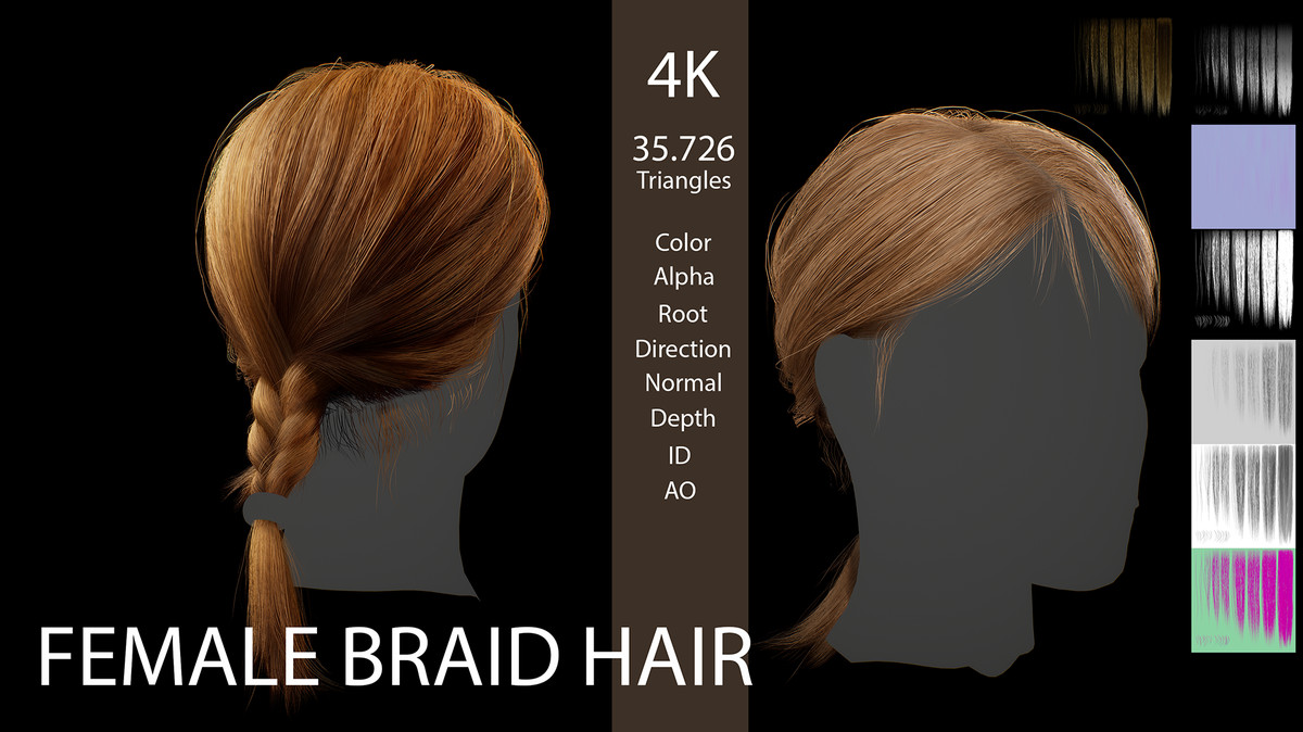 Essential Real-Time Hair Pack – Game-Ready Hairstyles for Unity