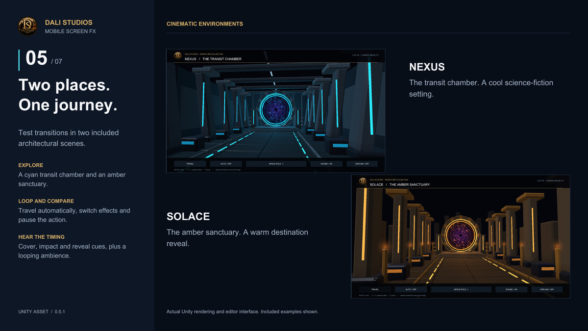Dali Mobile Screen FX - Transitions & Camera Effects