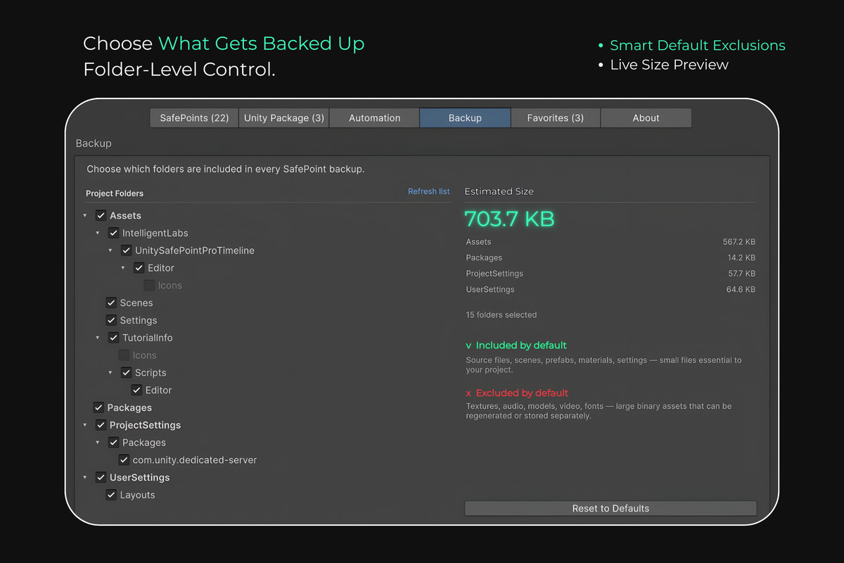 SafePoint PRO: Backup & Restore (Automatic Checkpoints)
