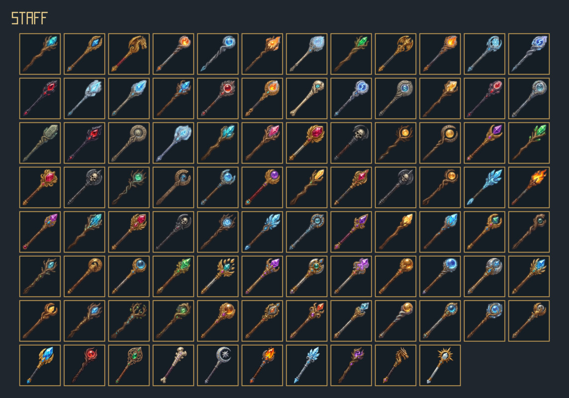 863 Weapon Icons – Mega RPG Weapon Pack