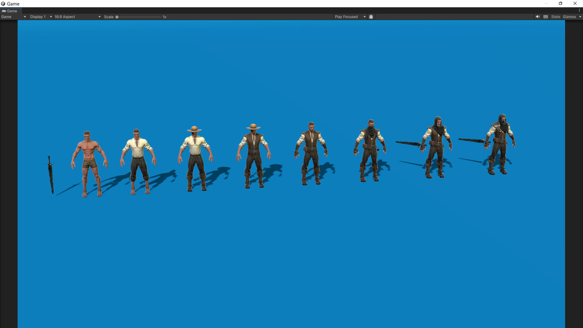 Man Warrior Character