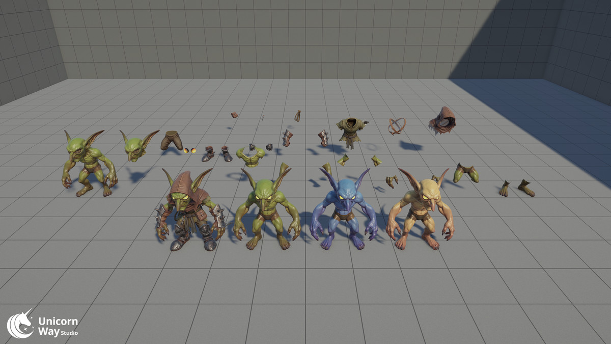 Stylized Goblin Modular Outfit
