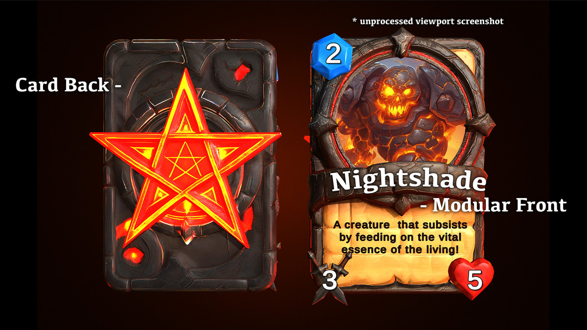 3D Card Template Bundle - TCC, CCG