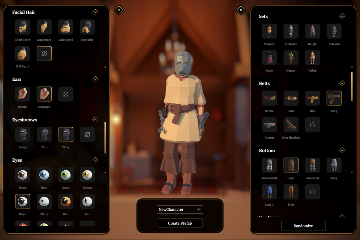 PolyActors - Modular Fantasy People