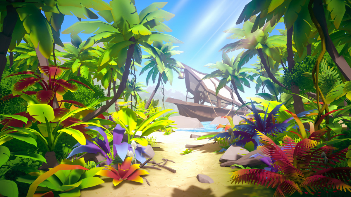 STYLIZED Fantasy Nature Pack: Tropical Island - Low Poly 3D Art