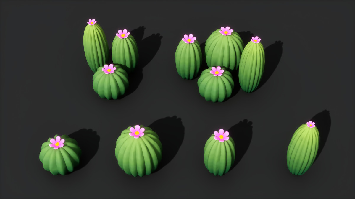 Desert Gilded Shrine - Low Poly Stylized Asset Pack