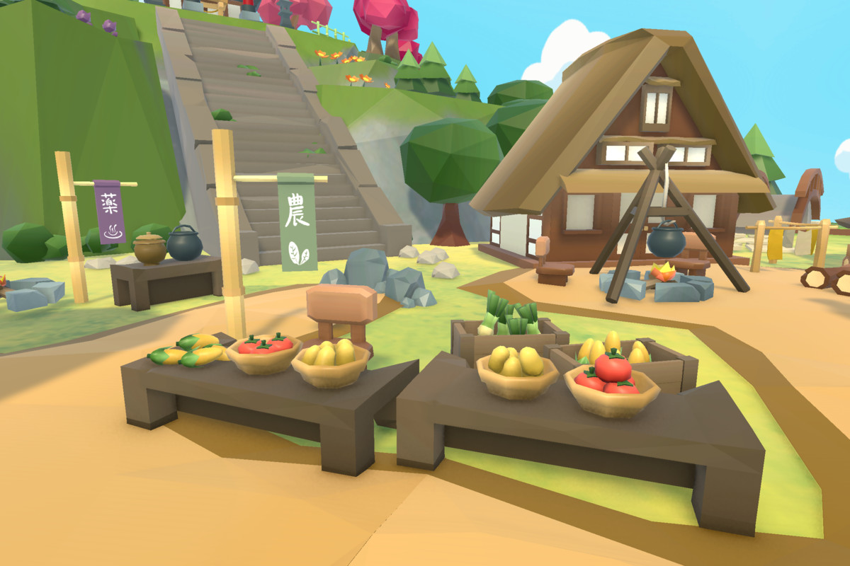 Japanese Rural Village - Low Poly 3D Models