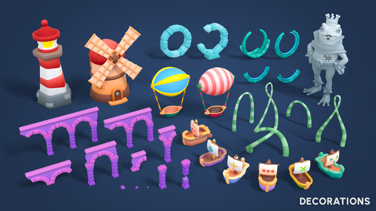 Adventure Land - Low Poly 3D Models Pack