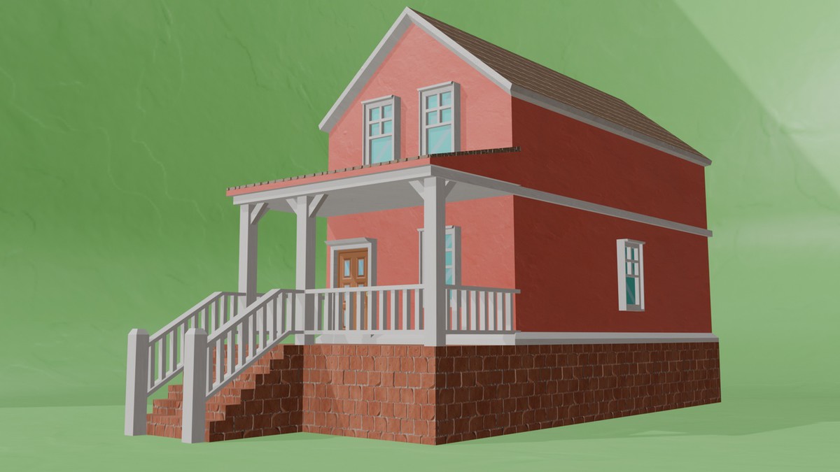 10 Low Poly House Pack Vol 1
