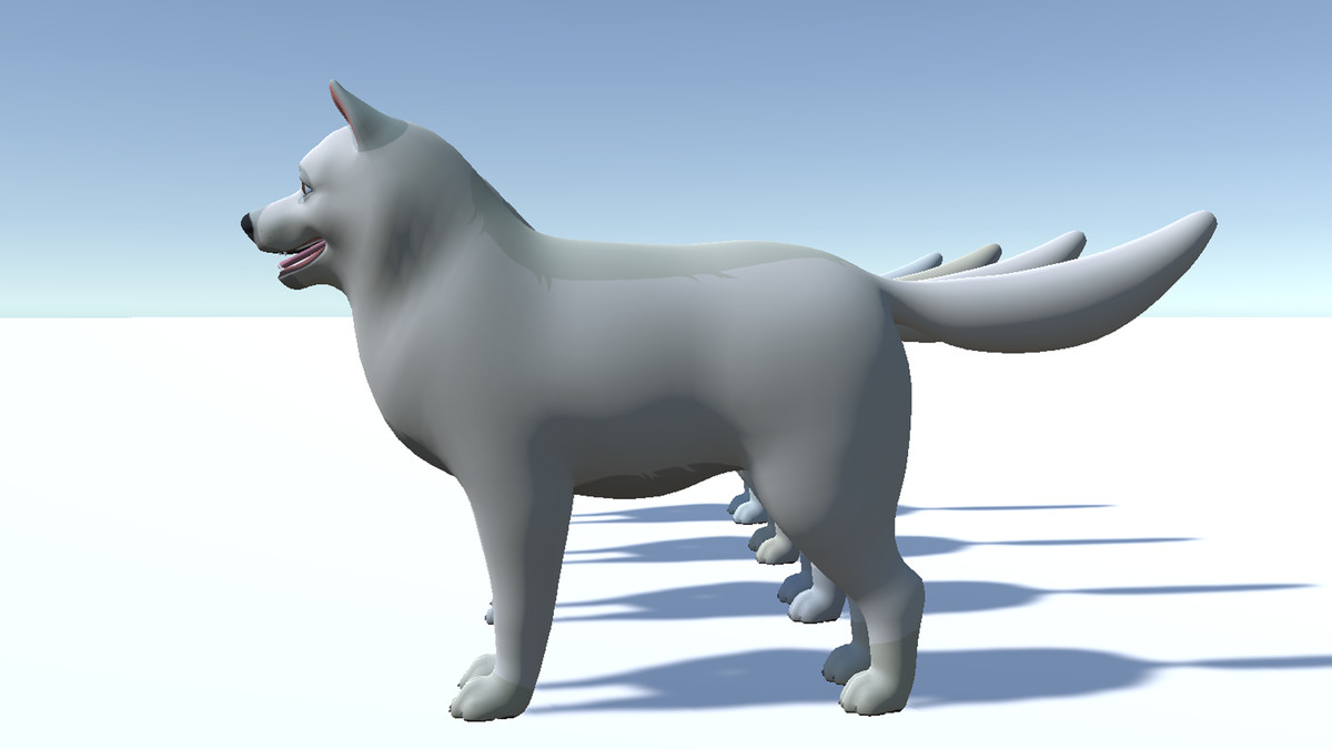Cartoon Dog - Samoyed