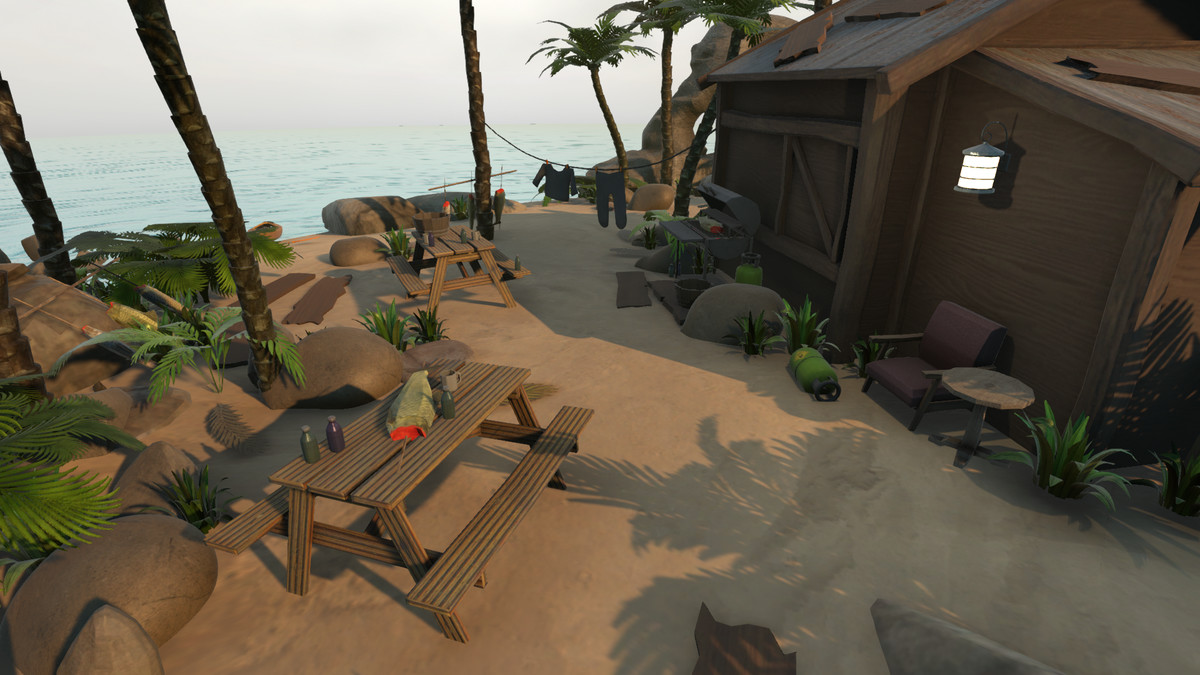 Realistic Beachfront Small Cabin Asset Package