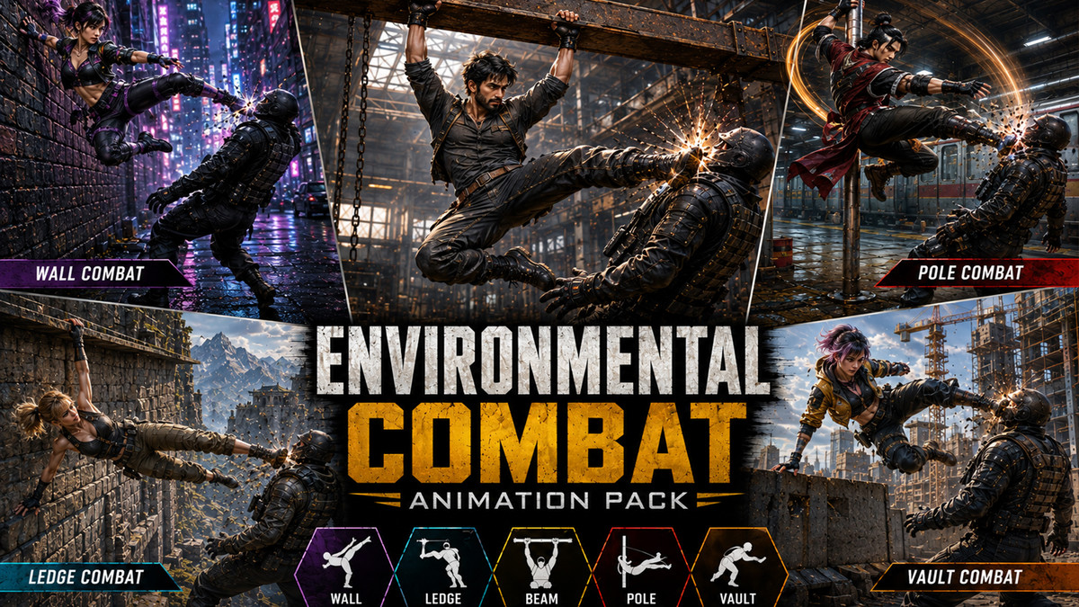 Environmental Combat Animation Pack