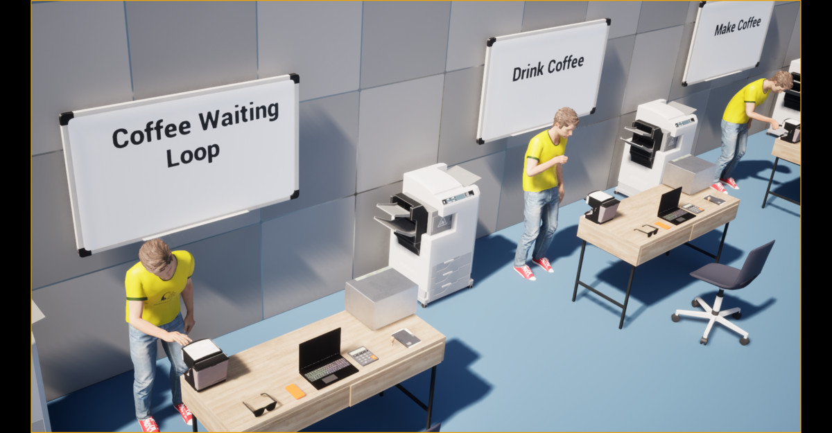 Office Worker Animation