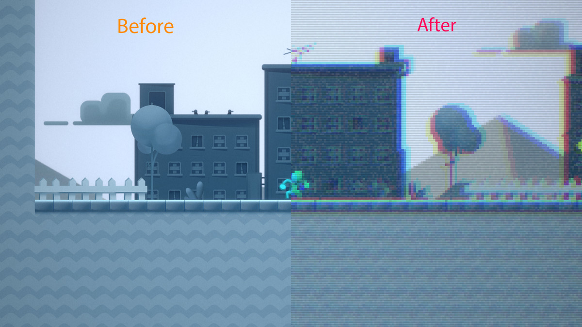 Retro Scanline Post-processing