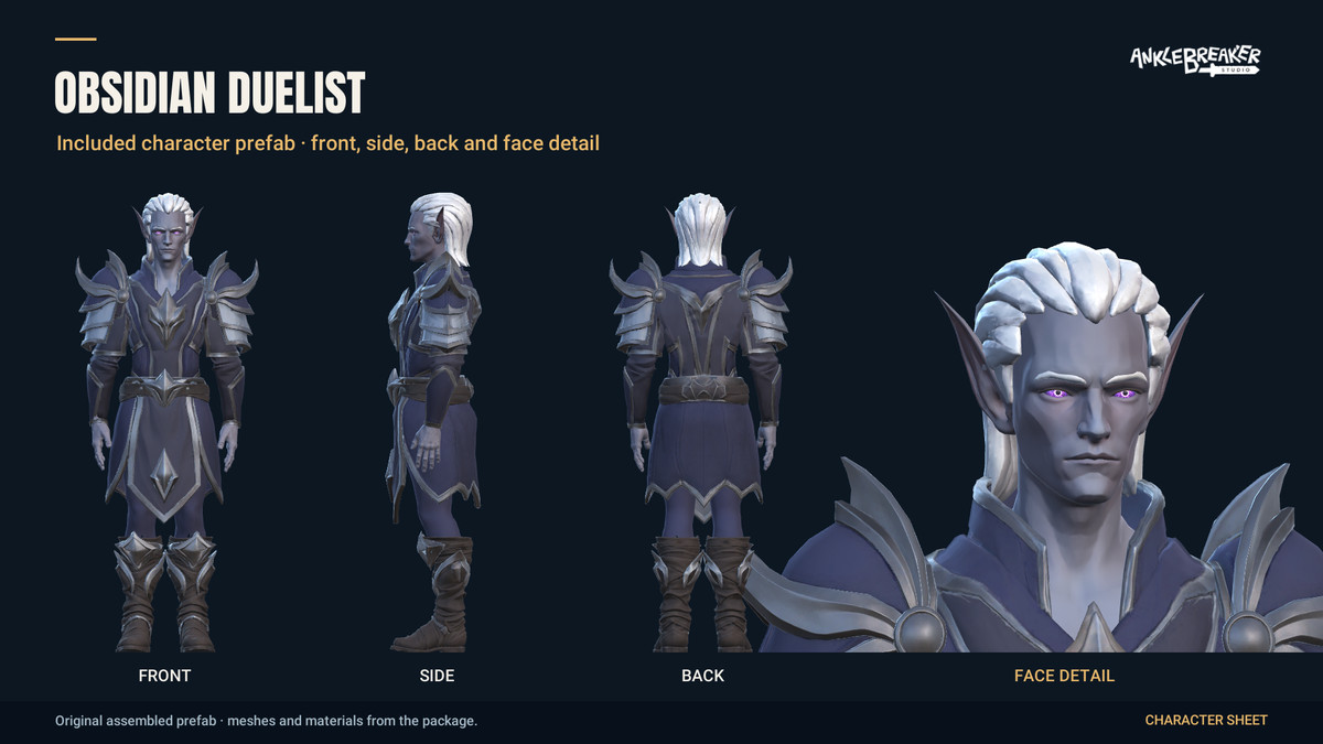 Stylized Elves Characters - Facial & Body Rig
