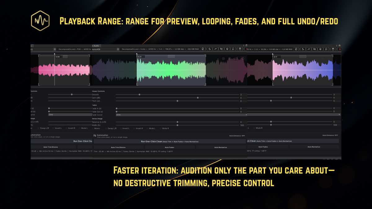 NyxAudio Waveform Editor
