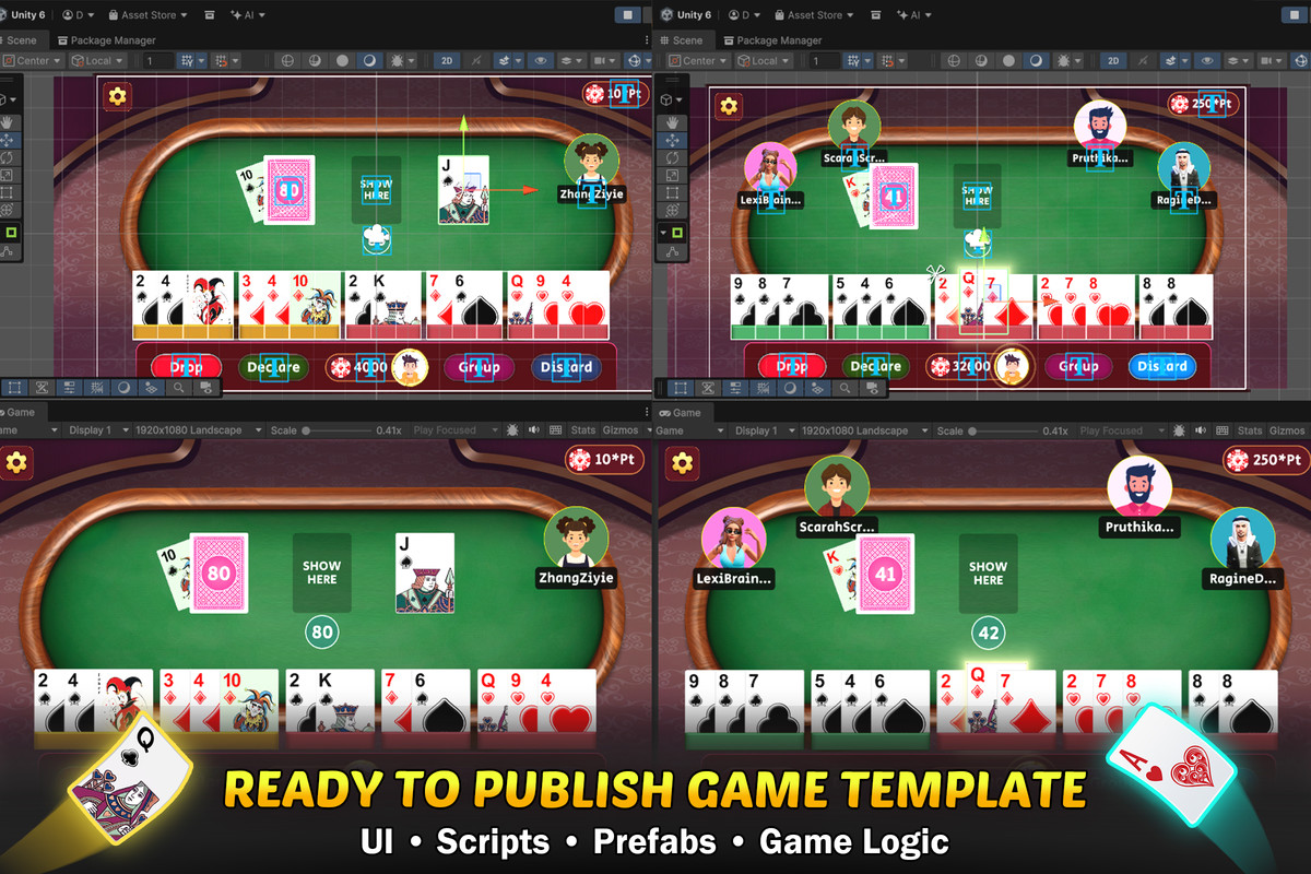 Rummy Card Game : Complete Ready-to-Publish Game Template