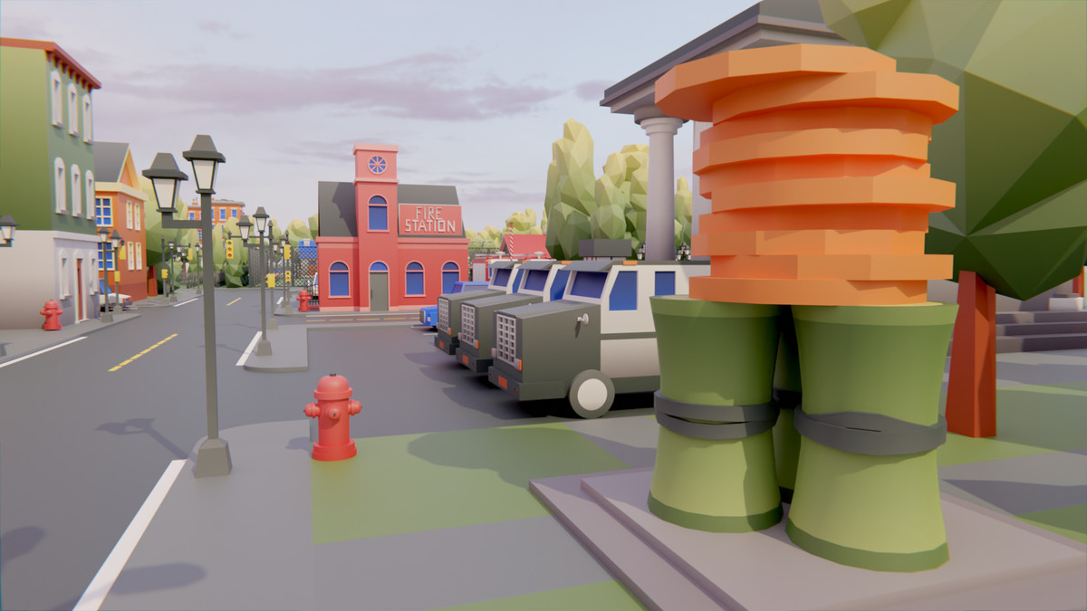 Low Poly Town by IGS