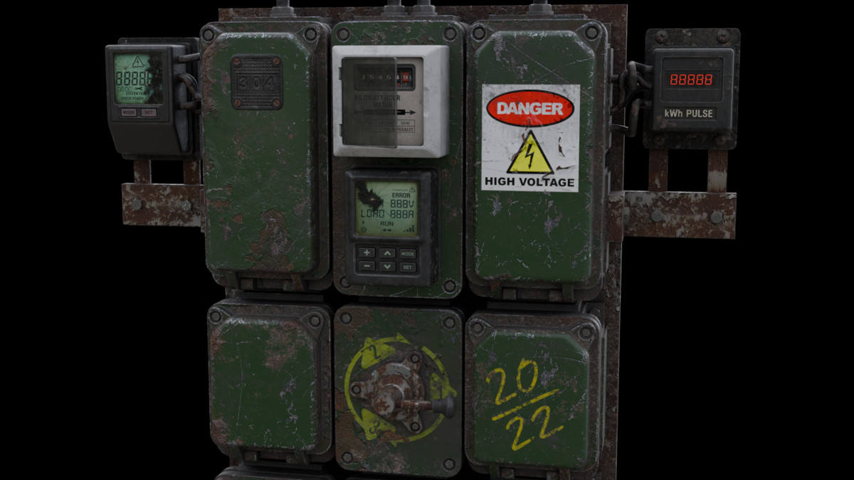 Electrical Panel Prop - Game Ready