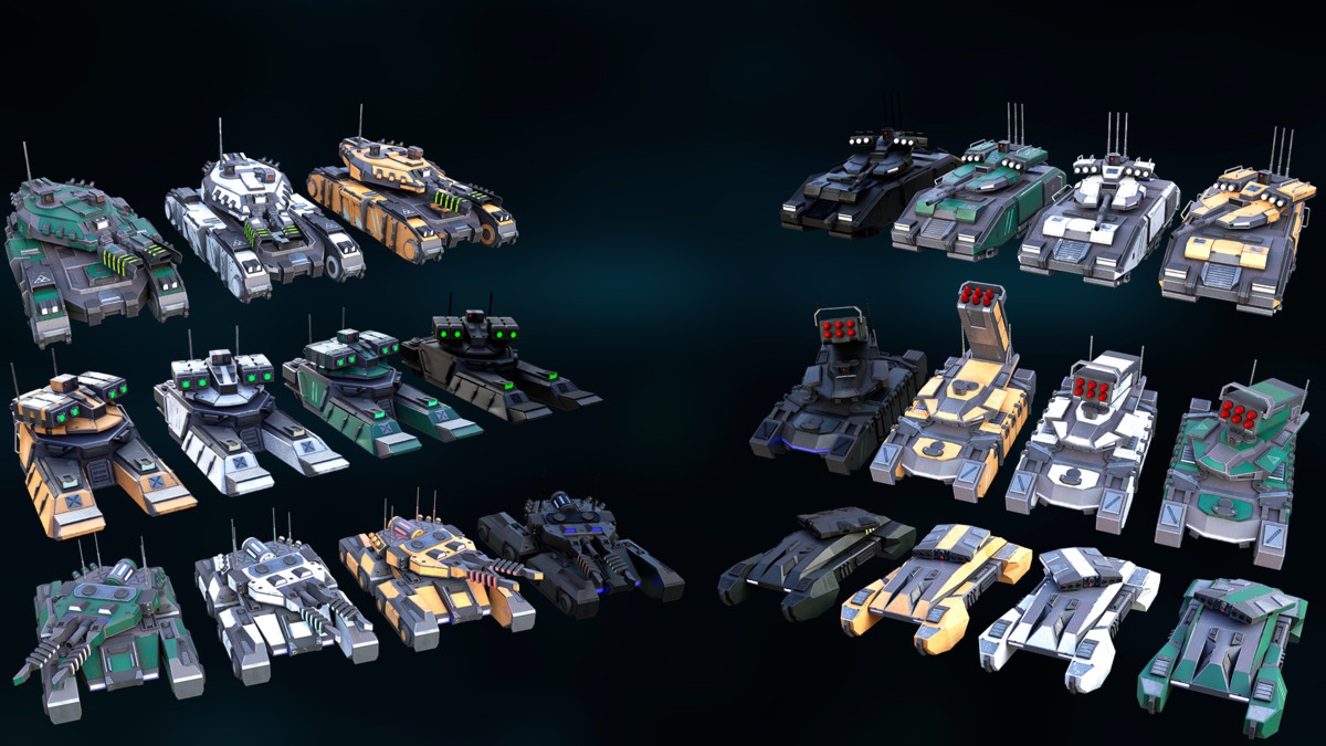 Sci-Fi Interceptors and Tanks Bundle