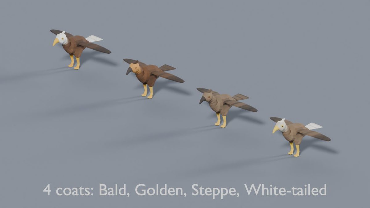 3D Wildlife Pack - 17 Low Poly Rigged & Animated Animals
