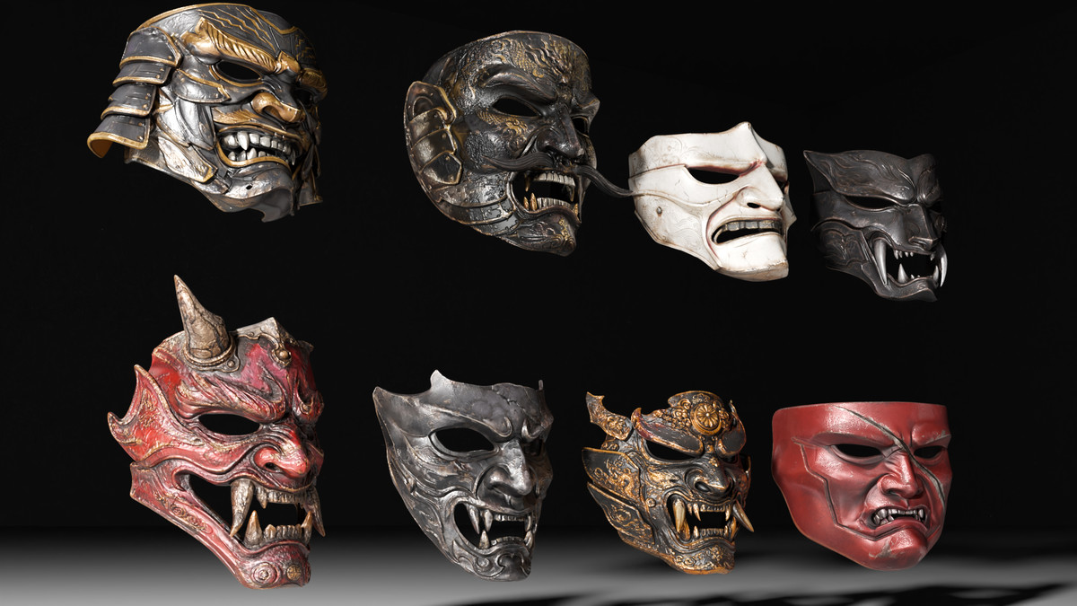 Samurai Masks – Oni & Warrior Collection Vol. 1
