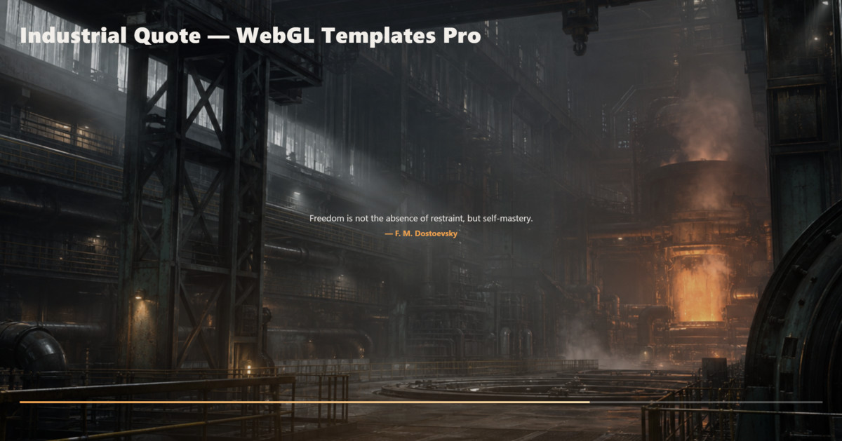 WebGL Templates Pro