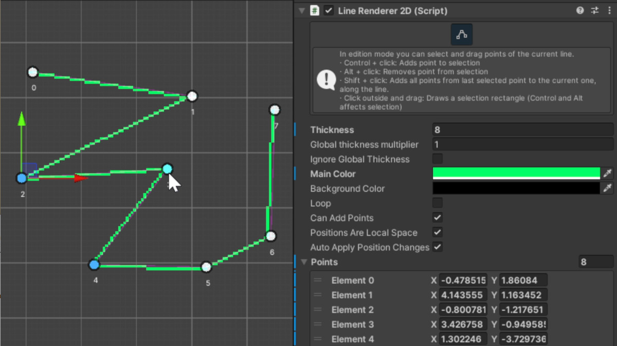 LineRenderer2D Pro 2
