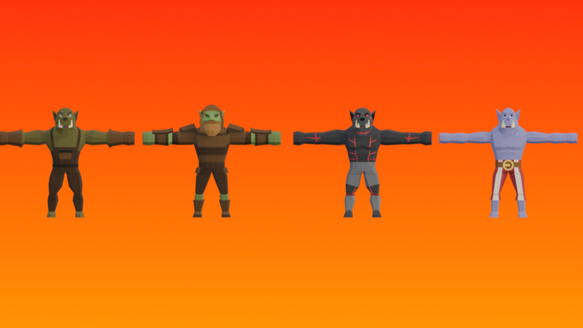 LOWPO: Orc – Low Poly Fantasy Character Pack