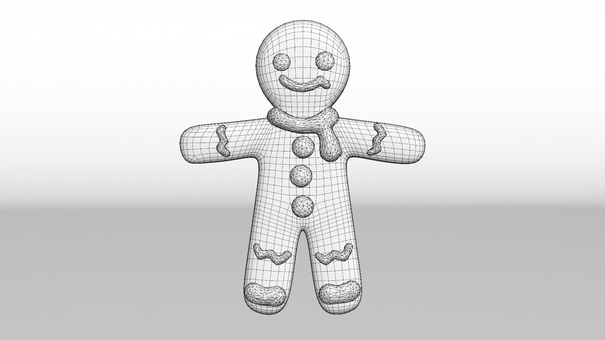 Gingerbread men rigged characters pack